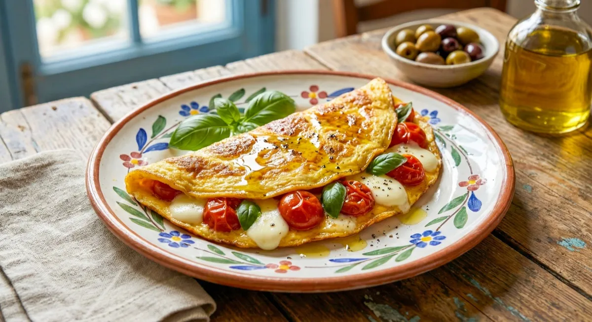 Omelette Caprese