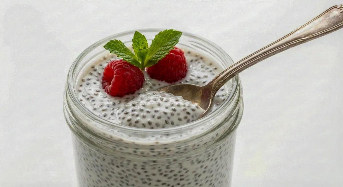 Pudín de Chía con Leche de Coco