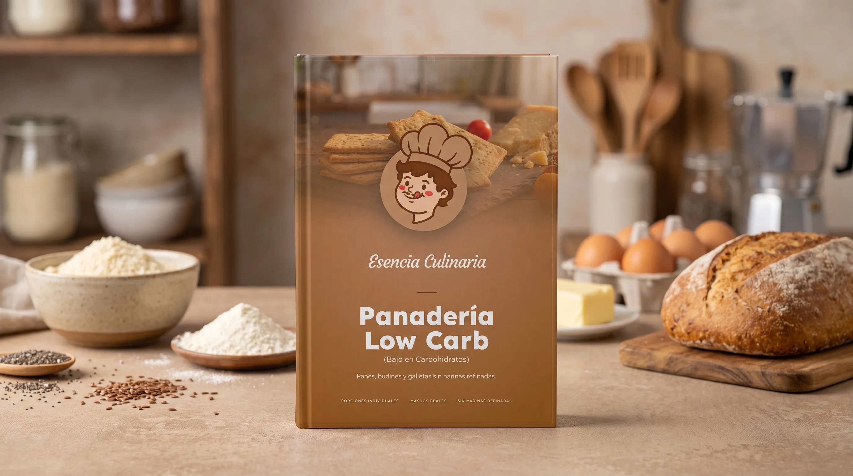 Portada del ebook Panadería Low Carb