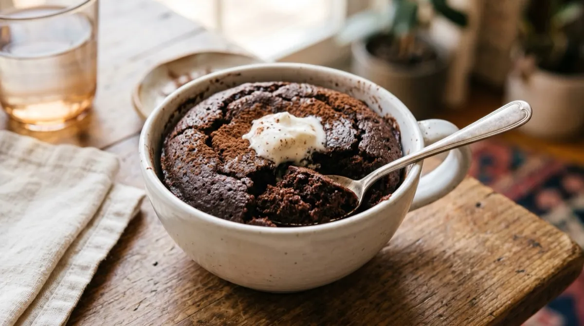 Mug Cake de Chocolate (5 minutos)