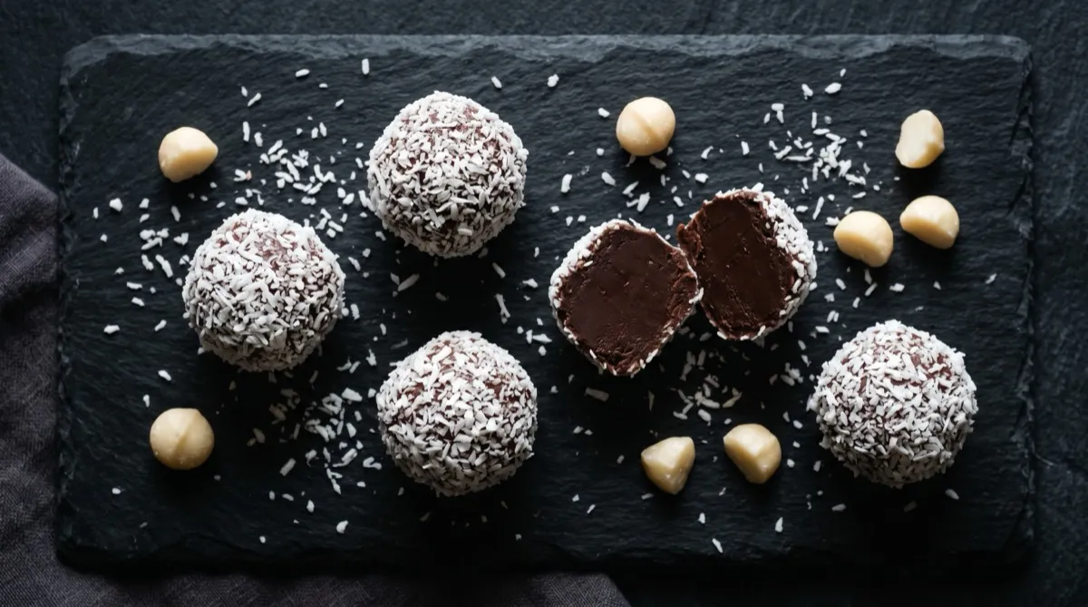 Trufas de Chocolate y Coco Express