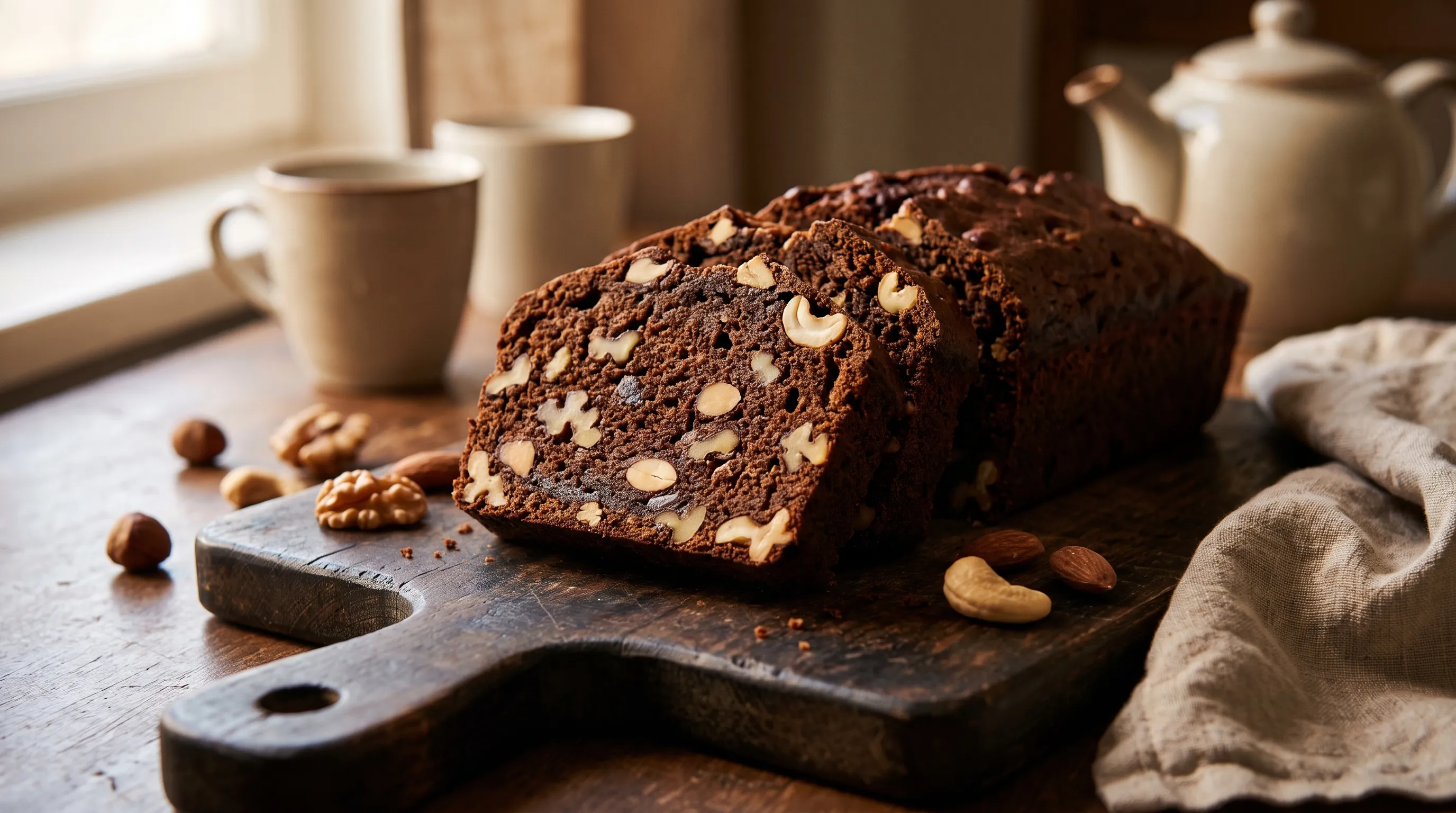 Budín Estilo Inglés con Mix de Frutos Secos