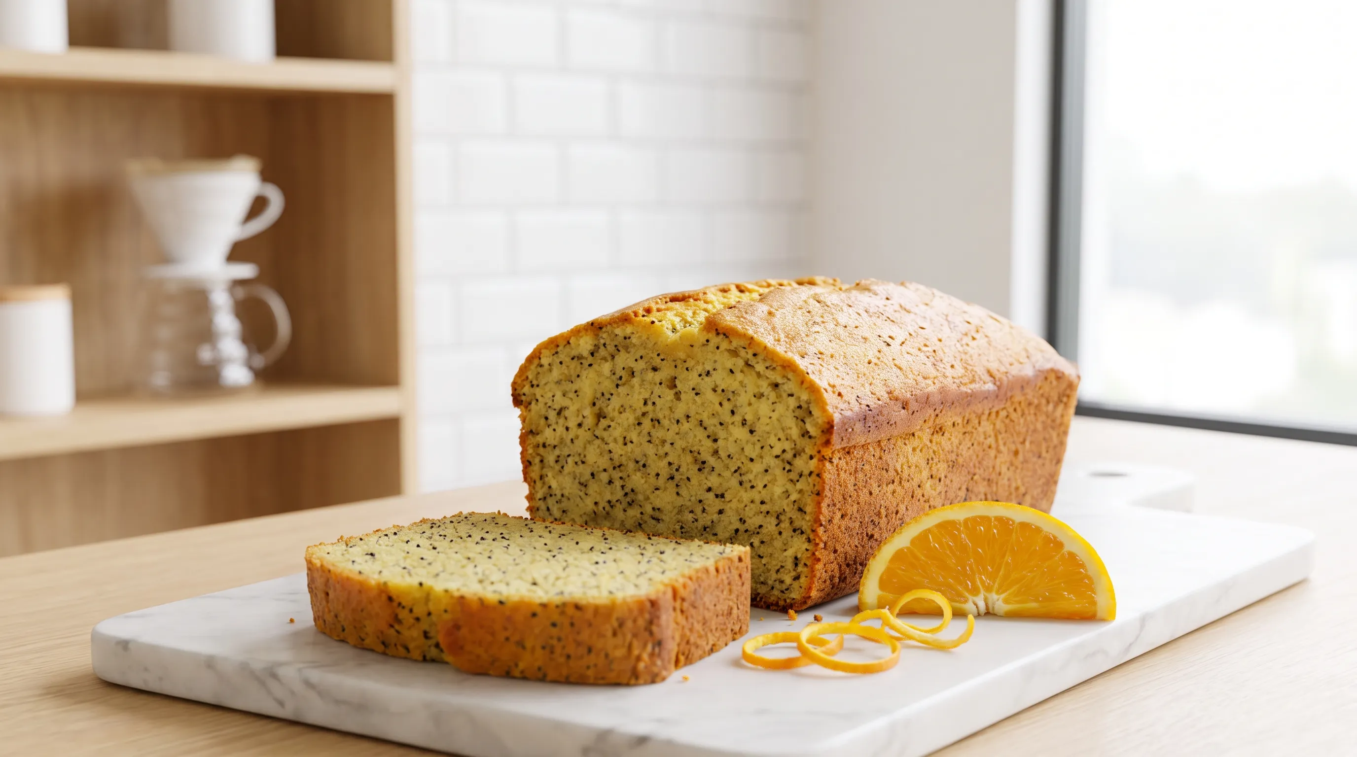 Budín de Naranja y Semillas de Amapola