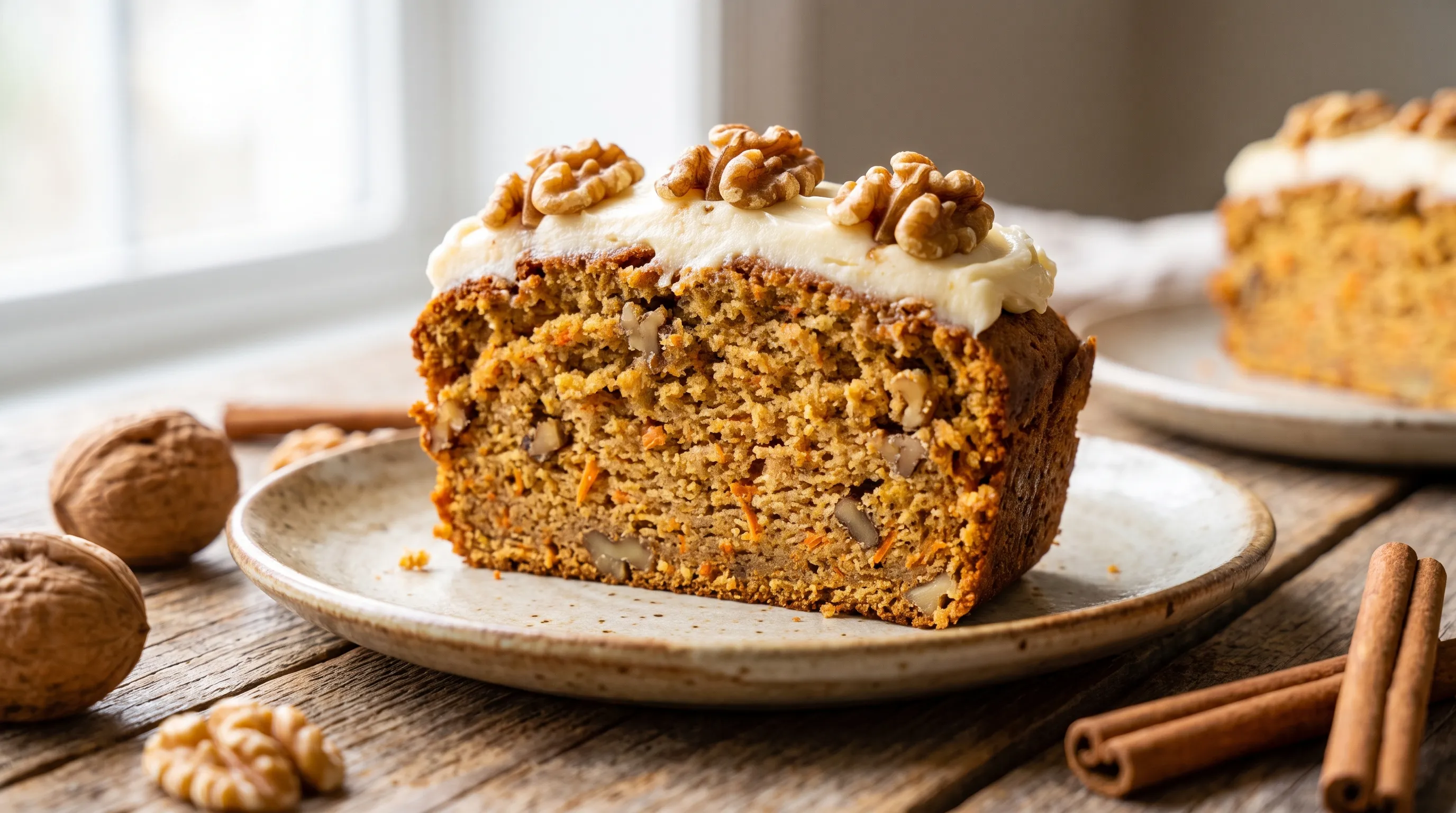 Budín de Nuez, Zanahoria y Canela